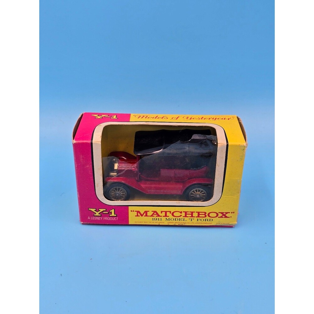 Matchbox Models of Yesteryear: Y-1 Model T Ford 1911 Red Original Box